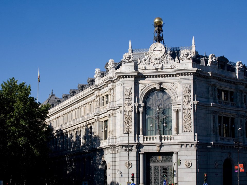 Sede del Banco de España desde la plaza de Cibeles - Foto del Banco de España