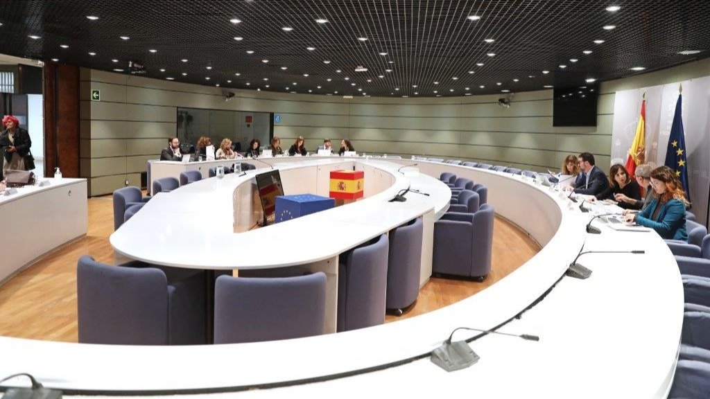 Imagen de la reunión del pasado viernes - Foto del Ministerio de Trabajo