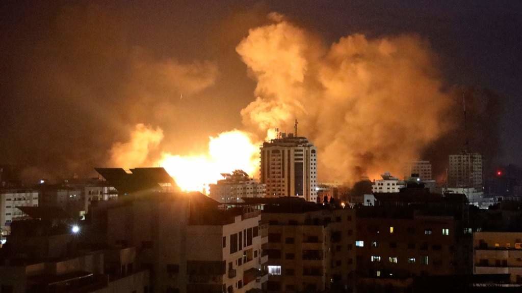 Imagen de bombardeos de Israel sobre Gaza - Foto de Unicef/Eyad El Baba