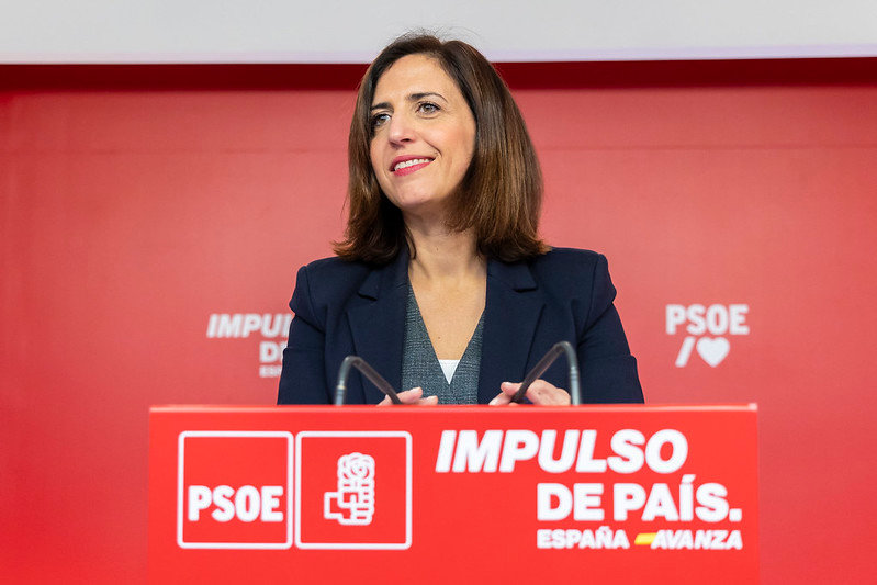 La portavoz de la Ejecutiva Federal del PSOE, Esther Peña - Foto del PSOE
