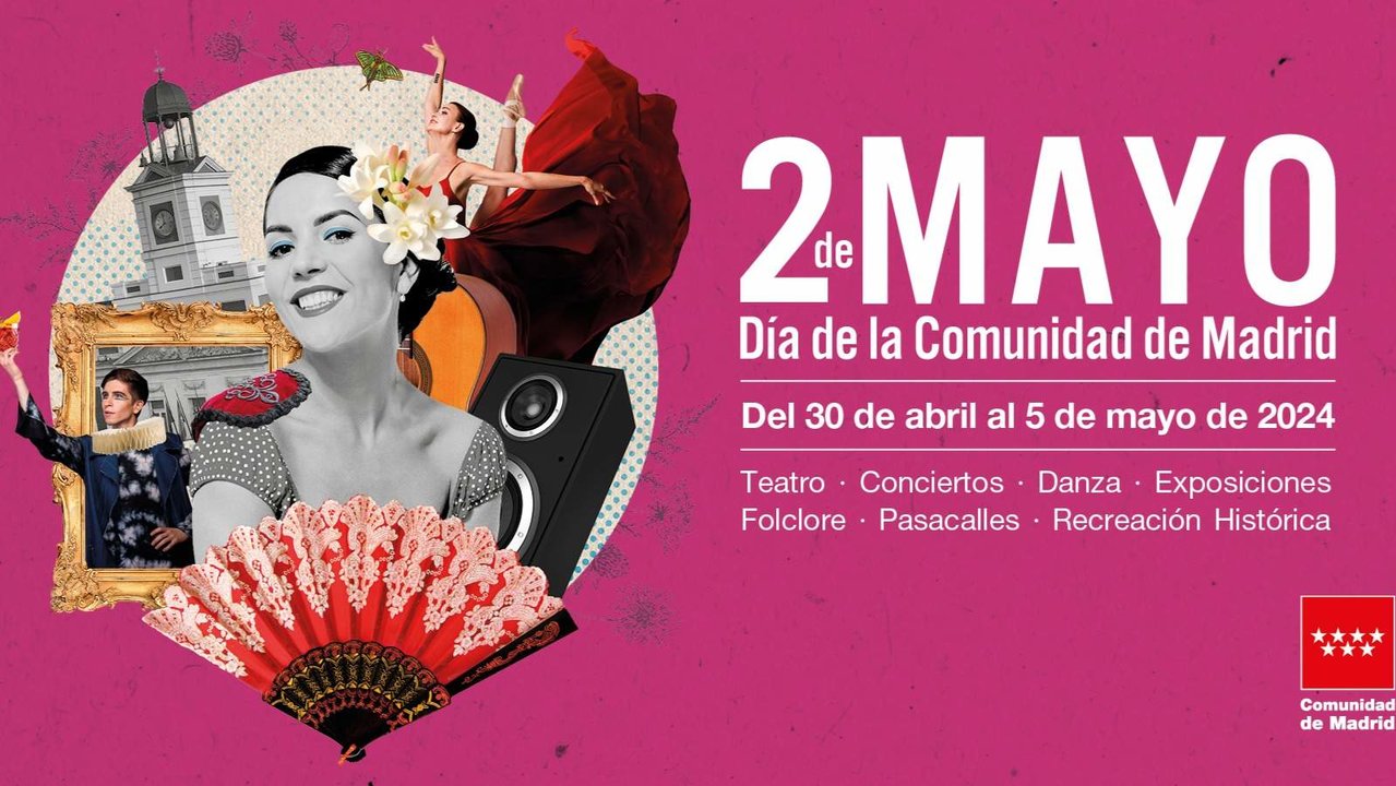 Cartel de las fiestas del 2 de Mayo 2024 - Comunidad de Madrid