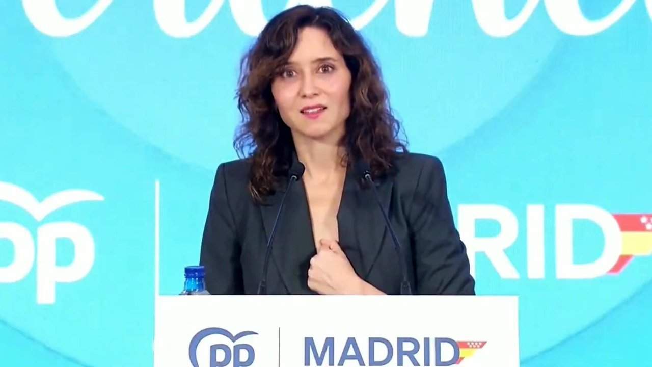 Ayuso, durante su intervención - Imagen del PP de Madrid